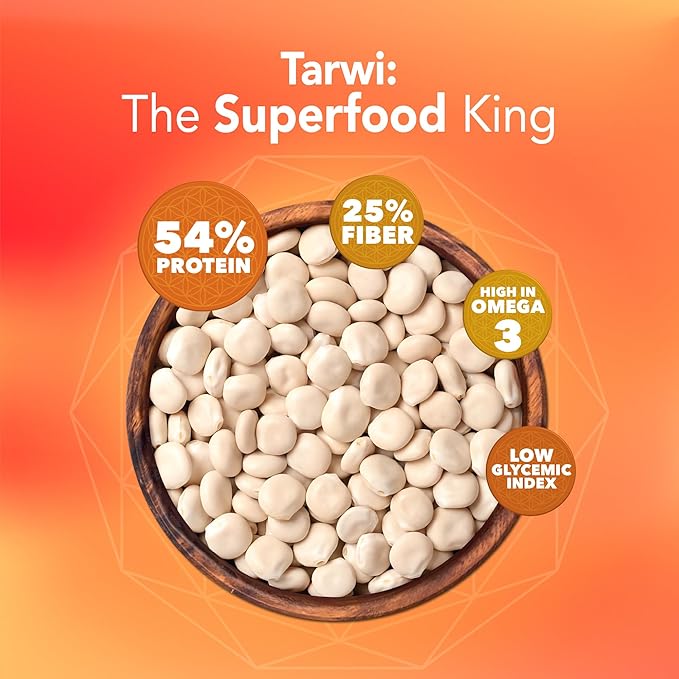 Tarwi Snack | Naturally Activates Body's Glp 1 Response | Reduces Hunger | Stabilizes Sugar | High Protein and Fiber | Just 1 Natural Ingredient | Plant-Based Vegan Snack | Keto Superfood | 3.5oz Pouch