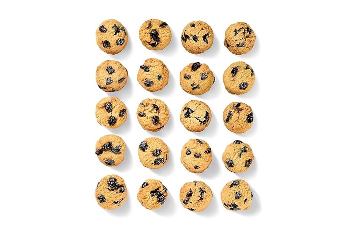 REAL Lemon Blueberry Mini Cookie Poppers – Bite-sized Gluten Free Semi Soft Baked Cookies – Dairy Free, Vegan, Kosher, Paleo – Delicious Mini Lemon Blueberry Cookies (4.5 oz, 2 Pack)