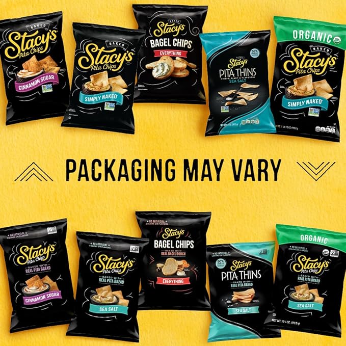 Stacy's Pita Thins Variety Pack, No Artificial Colors or Flavors, 1 Oz (24 Count)
