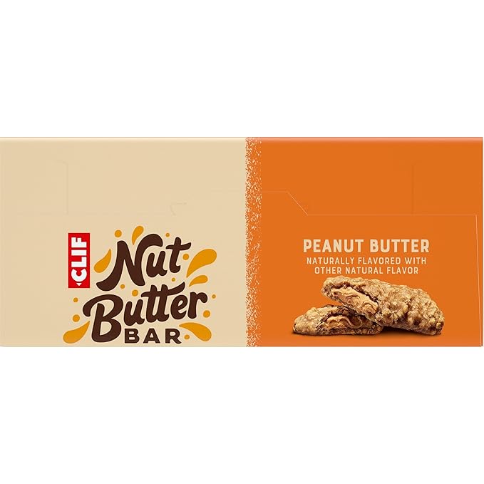 CLIF Nut Butter Bar - Peanut Butter - Energy Snack Bars - Non-GMO - USDA Organic - Plant Based - Low Glycemic - 1.76 oz. (5 Pack)