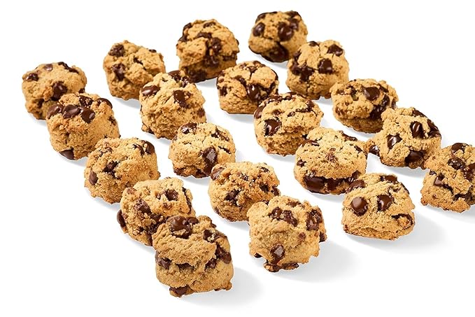 REAL Chocolate Chip Mini Cookie Poppers – Bite-sized Gluten Free Semi Soft Baked Cookies – Dairy Free, Vegan, Kosher, Paleo – Delicious Mini Chocolate Chip Cookies (4.5 oz, 6 Pack)