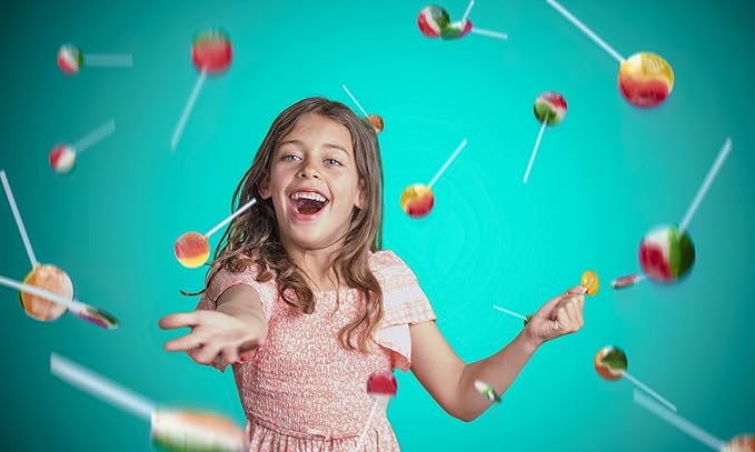 Bulk Flat Lollipops Individually Wrapped Candy - 10 lb. Assorted Flavors of Mixed Fruit Suckers - Party Favors for Kids - Bulk Fine Swirl Lollipop Candy for Adults & Kids in Businesses & Schools Safety Suckers - Perfect for Parties Holidays and Pinatas