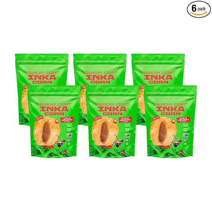 Inka Corn, Chili Picante, 4 Ounce (Pack of 6)