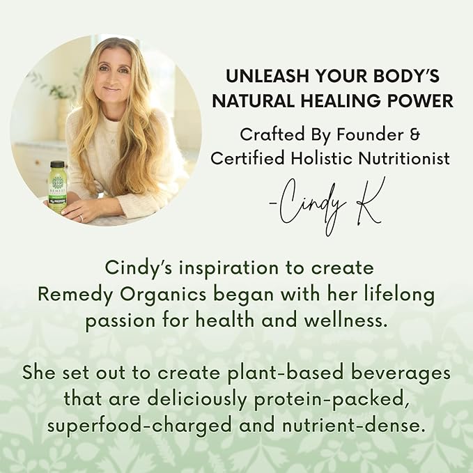 Remedy Organics Tropical Greens 12-Pack | Plant Based 16g Protein Shakes, Ready to Drink | USDA Organic, Gluten Free, Dairy Free, Soy Free