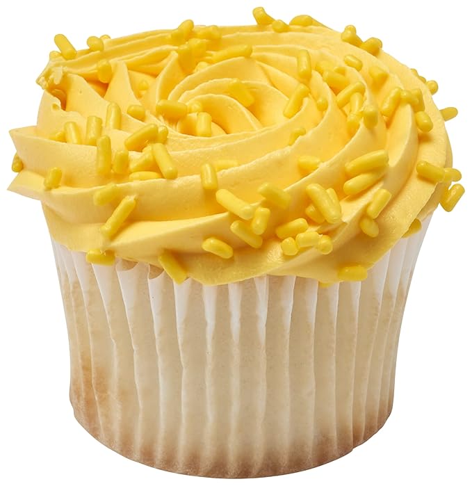 DecoPac Yellow Sprinkles | Extra Large 26oz Pack | Cake Sprinkle Mix, Fancy Sprinkles For Cake Decorating, Handheld Container, Candy Sprinkles, Cake Sprinkles - Yellow