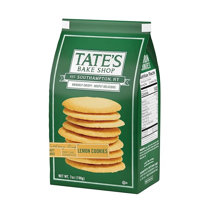 Tate's Bake Shop Lemon Cookies, 7 oz (Pack of 2)