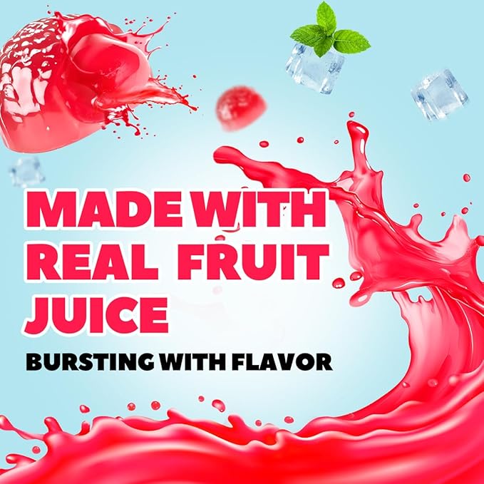 Candy Master Peelable Fruit Gummies Rassberry Flavors 3Pack, 6 Flavors Fun to Peel, Chewy Texture, Halal-Certified Holiday Gifts