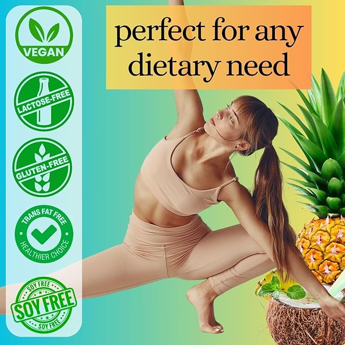 DrinkFit Fruit Smoothie | Real Fruit Puree, Low Sugar, Gluten:Free & Non:GMO, Pina Colada Smoothie Mix : Makes 32 Smoothies, 64 Fl Oz (Pina Colada)