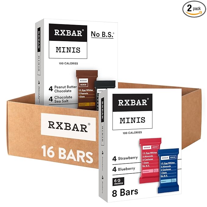 RXBAR Minis Protein Bars, Snack Bars, Variety Pack (16 Count)
