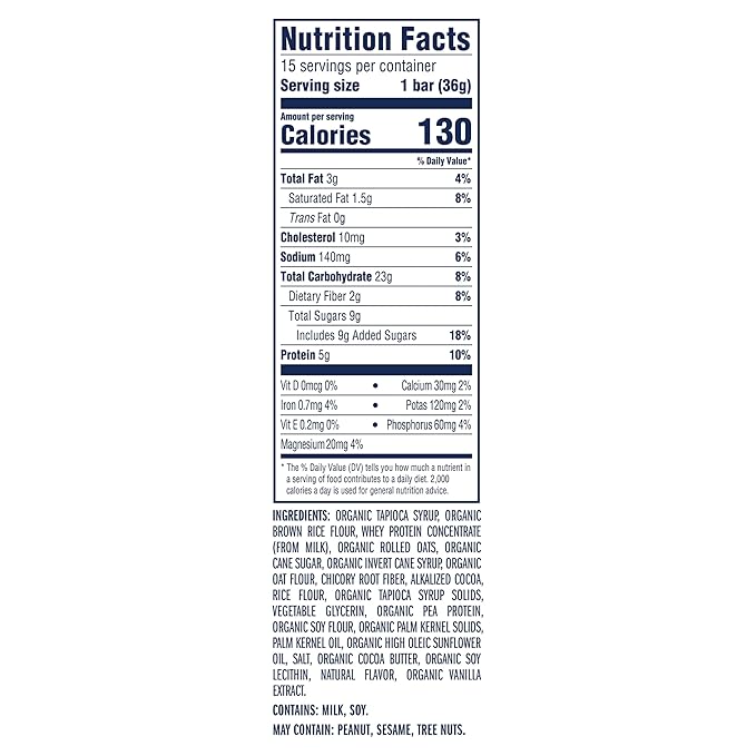 CLIF Kid Zbar Protein - Cookies 'N Creme - Crispy Snack Bars - Made with Organic Oats - Non-GMO - 5g Protein - Gluten Free Protein Bars (15 Pack)