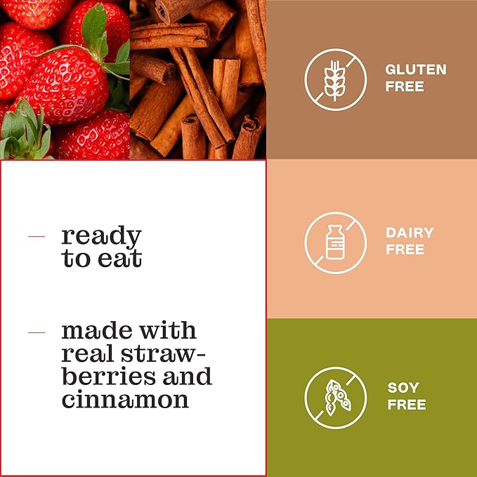 Katz Gluten Free Snacks Strawberry & Cinnamon Toaster Pastries Variety Pack. Breakfast Food Or Anytime Healthy, Free of Dairy, Peanuts, Tree Nuts, and Sesame, No Artificial Color. Kosher (12pk)