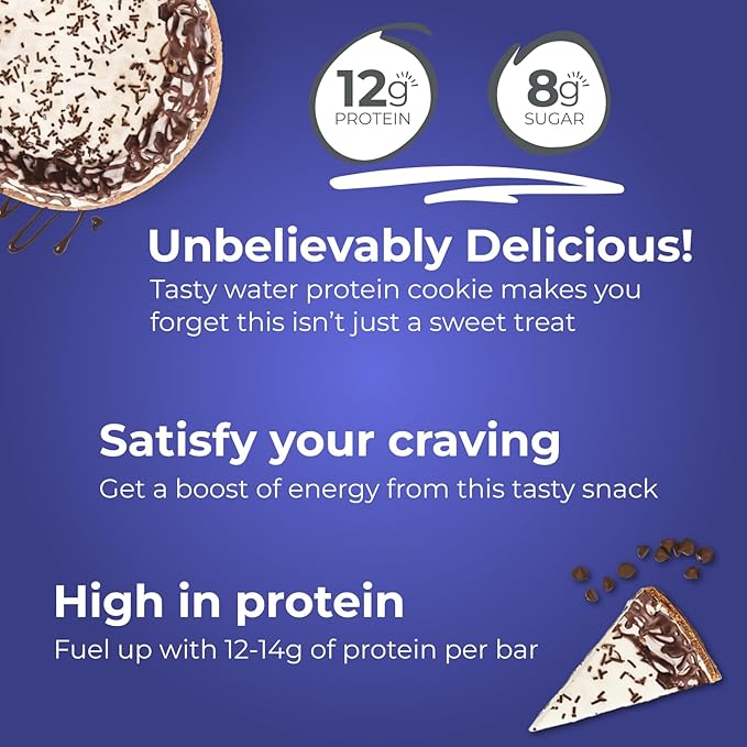 Power Crunch Protein Wafer Bars, High Protein Snacks with Delicious Taste, Chocolate Chip Cheesecake, 1.4 Ounce (12 Count)