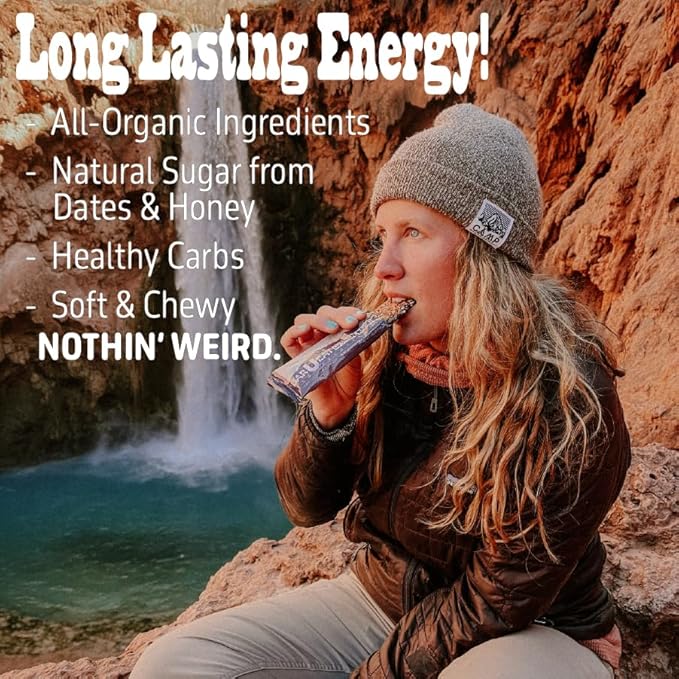 BAR-U-EAT Gluten-Free, Organic, Soft & Chewy Energy Bar. Whole Food Ingredients | Compostable Packaging | No Artificial Sugar | Healthy Snacks (Oatmeal Raisin 12 Pack)