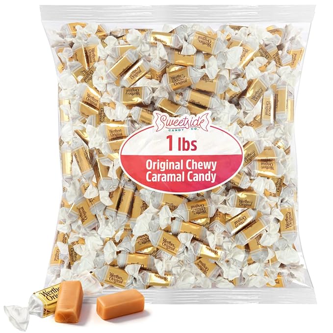 Original Soft Caramels, 1lb Pack of Soft Caramel Candy, Perfect Werthers Caramel Chews for Home, Work, School, Parties, Holidays and Gift Giving, Ideal for Snacking and Sharing