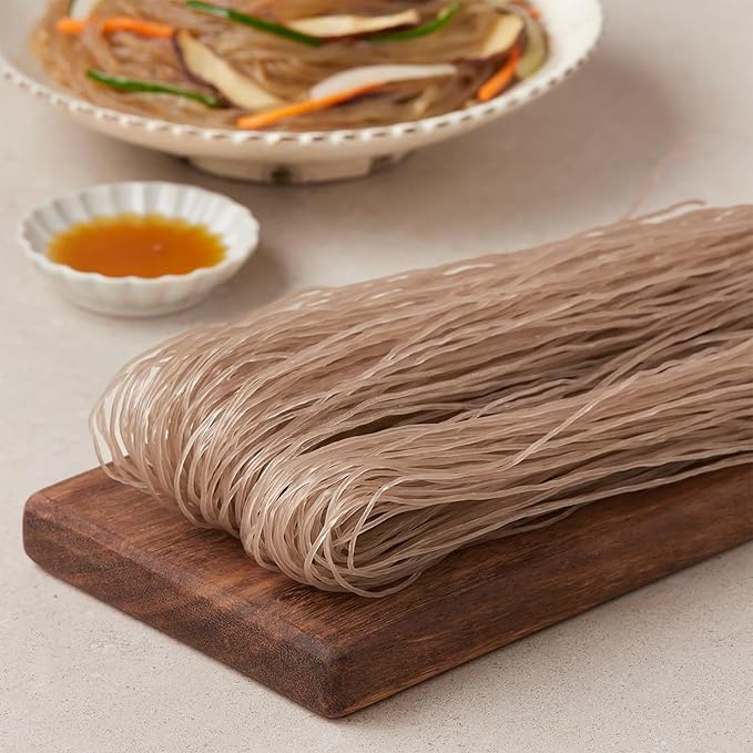 Sweet Potato Glass Noodles, Dangmyun, Korean Vermicelli Pasta For K-Food Japchae 17.63 oz (500g)_1 Pack