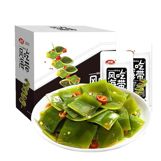 WeiLong Latiao,Wind eat kelp,Damianjin Spicy Gluten,Chinese Snacks Seaweed,Individuall,(20 Bags)