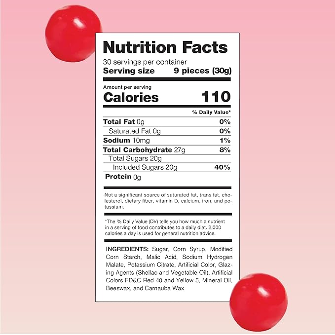 Cherry Sours Candy - 2 Pound Bulk Pack - Nostalgic Cherry Sour Balls for Parties and Everyday Treats - Red Candy for Holiday Buffets - Chewy Sweets - Valentines Candies