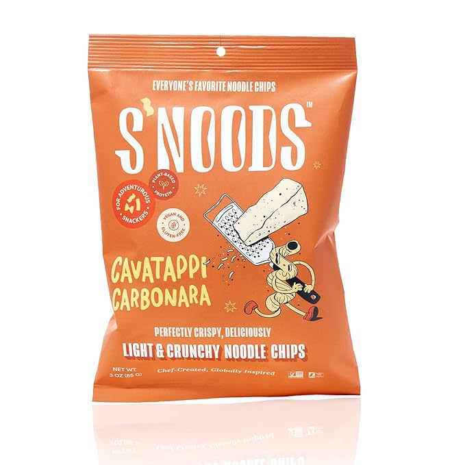 S’NOODS Slurps Up Chips Variety Pack - Light & Crunchy Noodle Chips - Plant-Based Protein - Vegan Snacks - Gluten-Free - Perfectly Crispy & Delicious - For Adventurous Snackers - 3 oz (6 Pack)