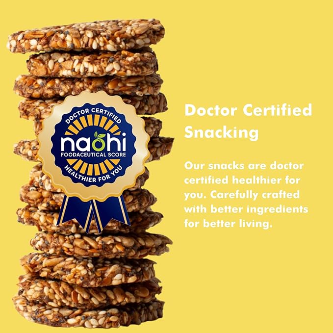 Super Seed Crackers, Gluten Free & Keto Friendly Healthy Snacks, Vegan, Zero Sugar, Paleo & Diabetic Friendly, Nut Free, 20g High Protein, 18g High Fiber, 3.56oz Each, 3-Pack, Fennel & Black Cumin