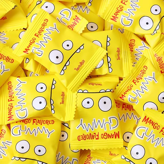 TwoFourSix Mango Gummy Candy - Soft, Chewy Mango Flavor Gummies (Pack of 2)