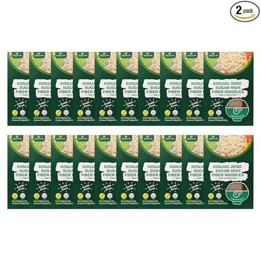 Ketoslim Mo High Fiber Konjac Noodles 2 Pack – Keto, Vegan, Paleo, Low Carb, Sugar-Free & Gluten-Free (20)