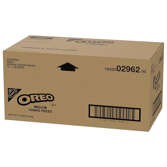 OREO Chocolate Sandwich Cookies Medium Cookie Pieces, 12 - 16 oz Bags