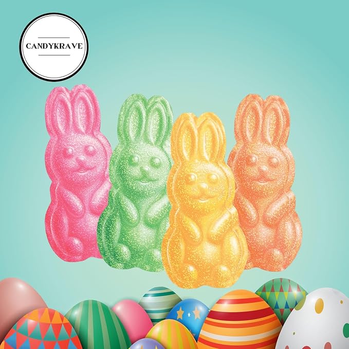 SourPatch Kids Soft & Chewy Candy - Easter Special - Individually Wrapped Sweet & Sour Candy Pack - Delicious Gummy Treats for Easter, Valentines Day, Pinata Stuffers, Birthdays & Pantry (2 lbs)