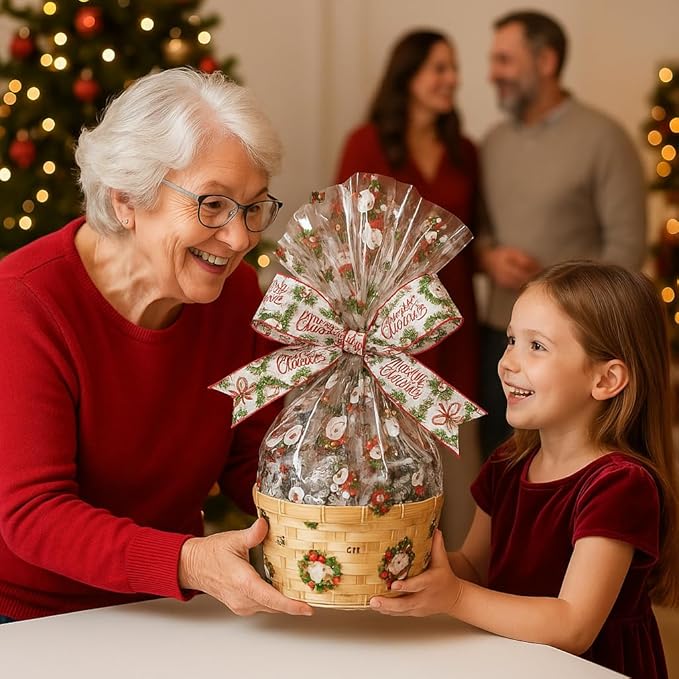 Handcrafted Gift Basket with Chocolates, Cookies, Snacks & Candy. Perfect for Birthdays, Sympathy, Holidays, Clients & Thank You Gifts (Small: $49.99, Christmas)