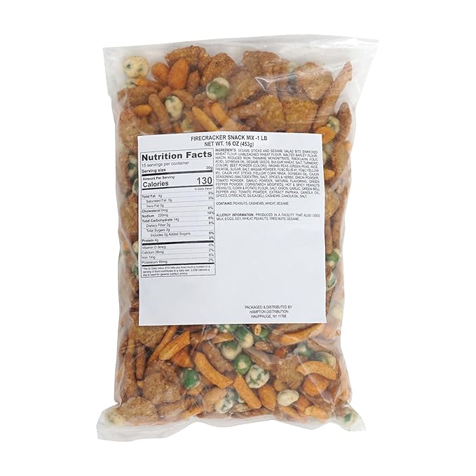 Firecracker Snack Mix, 1 Pound Bulk Bag, Hampton Distribution
