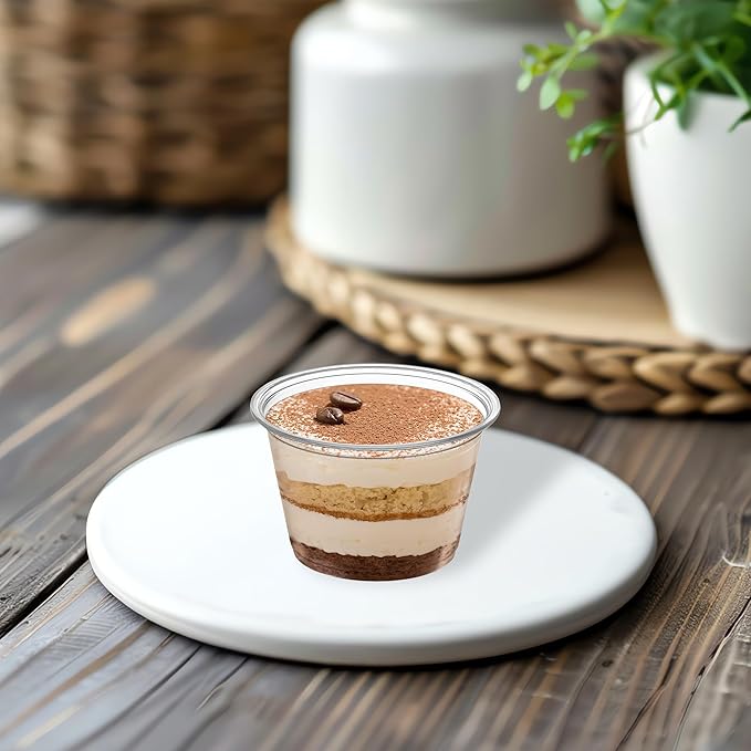 Smarty Had A Party 2500 Clear Plastic Portion Cup 5.5 oz Disposable Snack Dessert Plastic Clear Portion Cups
