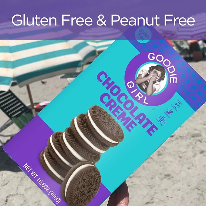 Goodie Girl Gluten Free Cookies, Chocolate Crème, Certified Gluten Free, Peanut Free, Egg Free and Kosher (10.6oz Boxes, Pack of 6)