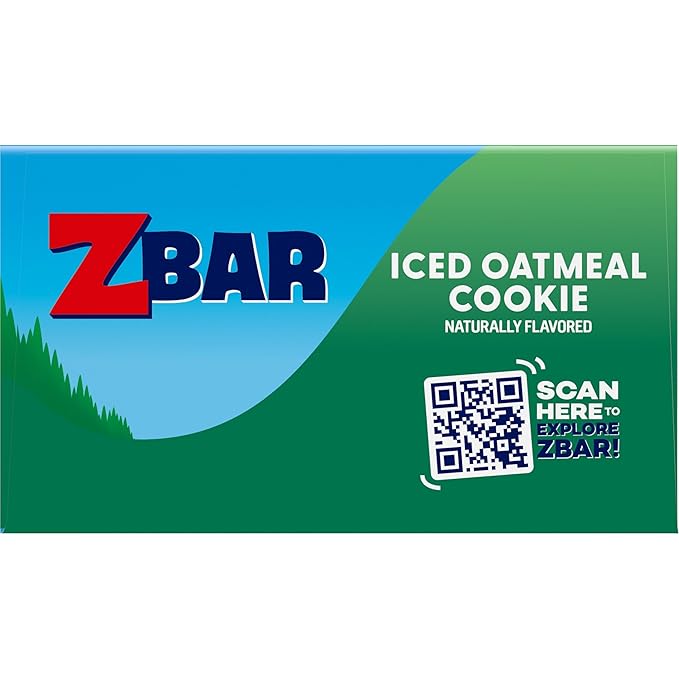 Zbar - Iced Oatmeal Cookie - Soft-Baked Energy Snack Bars - Non-GMO - 12g Whole Grains - USDA Organic Granola Bars (18 Pack)