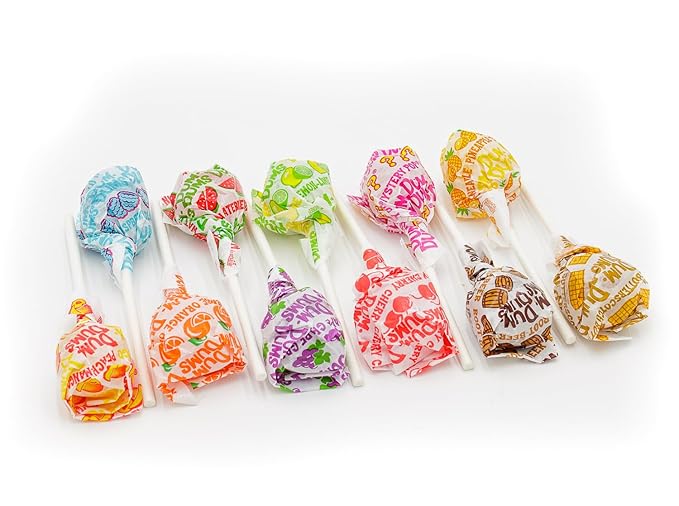 DUM DUMS Lollipops 1 lb – Suckers Hard Candy, Gluten Free, Individually Wrapped Pops (62 Pieces)