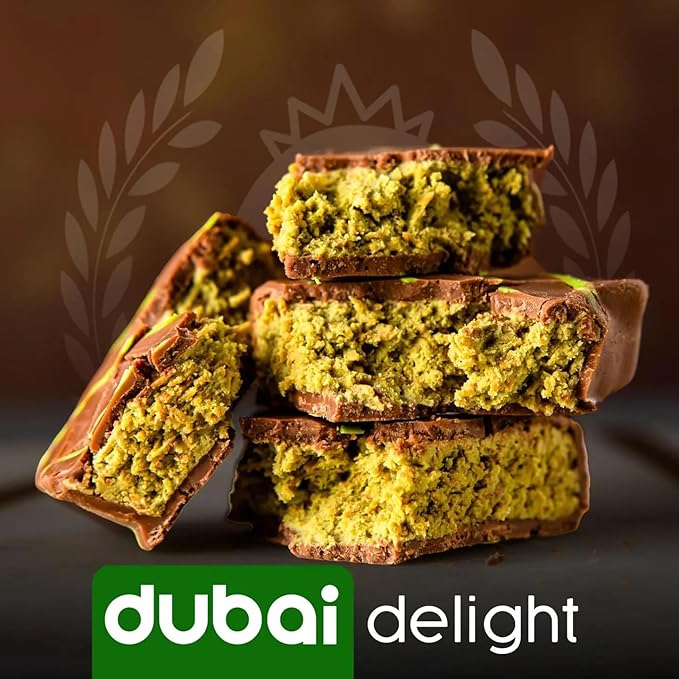 CARIANS Dubai Chocolate Bar with Pistachio, Luxury Chocolate with Crispy Kunafa, Great for Gift Giving, Anniversary, Valentine's Day