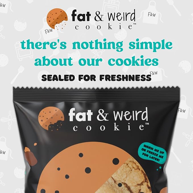 Fat & Weird Lil’ Weirdo Pack – 9 Count Assorted Stuffed Cookies, 2.5 oz Each, Individually Sealed Gourmet Soft Chewy Cookies for Snack Packs, Gifts, Care Packages, Cookie Lovers