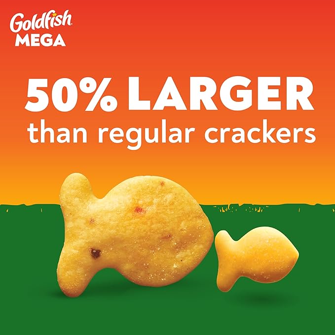 Goldfish Mega Bites Cheddar Jalapeño Crackers, 5.9 Oz Bag