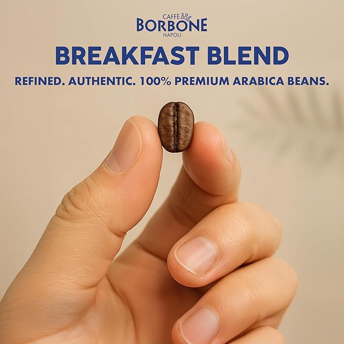 Caffè Borbone Breakfast Blend Coffee (40 Count) – Medium Light Roast, 100% Arabica, Roasted in Naples with Notes of Chestnut and Caramel – Single Serve Coffee Pods Compatible with K-Cup Brewers