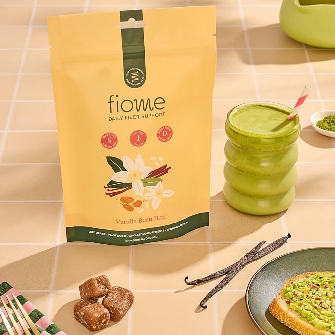 Fiber Bites - 5g Daily Fiber Supplement - Supports Regularity, Digestion and Gut Health - All Natural Ingredients, Vanilla Bean Flavor, 30 Servings