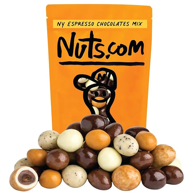Nuts.com – NY Espresso Chocolates Mix– 2 Pound Bag, Great Snack for Adults, Good Source of Antioxidants & Caffeine – For Parties, Office, Holiday Gatherings & Home Snacking – Kosher Pareve