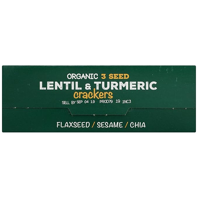 RW GARCIA Organic Lentil Turmeric Crackers, 5.5 OZ