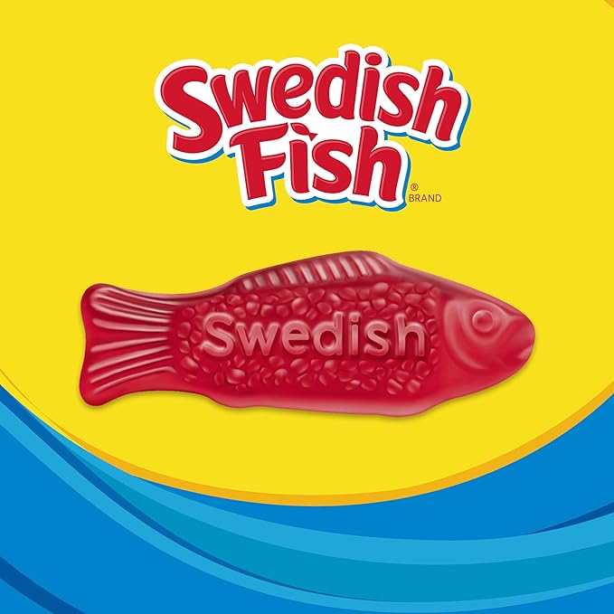 SWEDISH FISH Individually Wrapped Soft & Chewy Candy, Bulk Candy, 240 Count Box