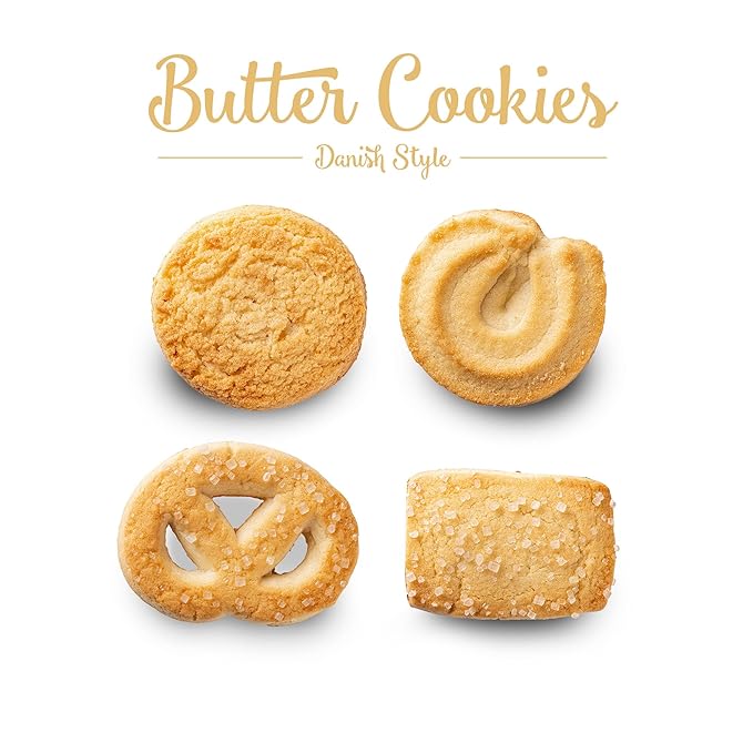 Mattigan's Danish Butter Cookies Traditional in 16 oz Tin – Classic Assorted Flavor Danish Butter Cookies, Gourmet Gifts for Holidays, Birthdays, Snack Gift, & Special Occasions, Reusable Metal Tin