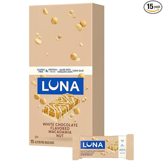 Clif, Bar Luna White Chocolate Macadamia 15 Count, 25.35 Ounce