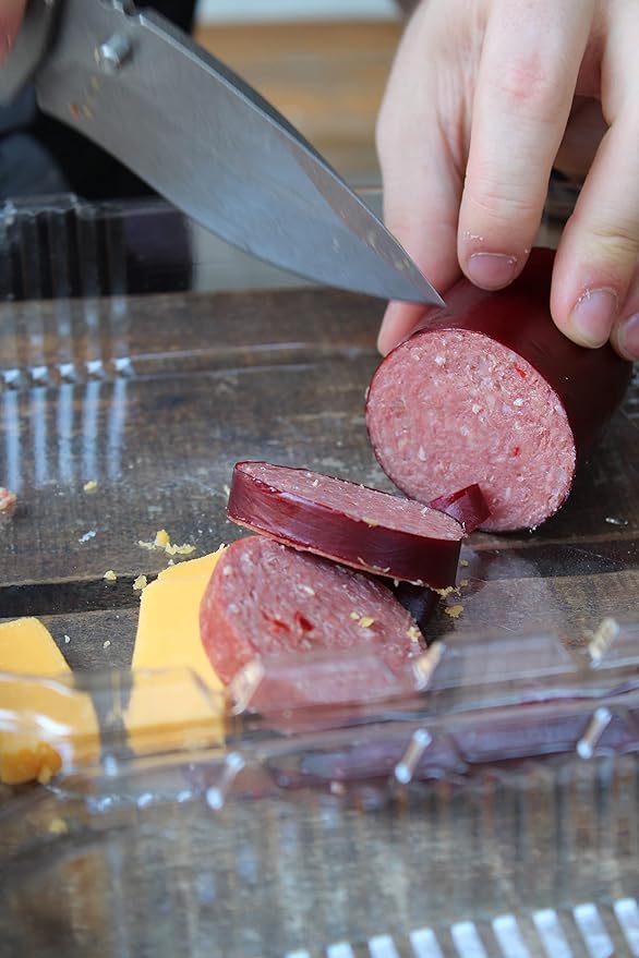 Dan the Sausageman Signature Gift (Denali) Meat and Cheese Box – Gourmet Food Gift Basket with Summer Sausage, Crackers, Nuts, and Cheese – Savory Snack Box for Men, Holidays, Thank You, or Corporate Gifts