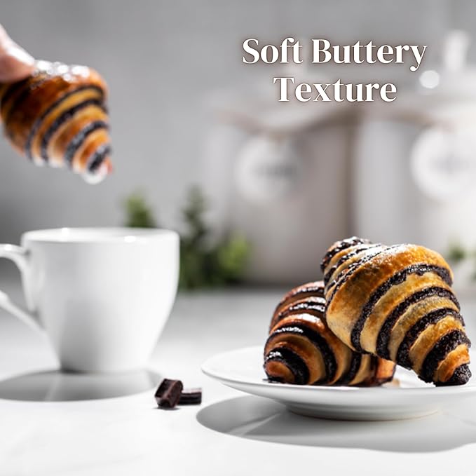 Rugelach Pastries | Chocolate Croissant | Chocolate Babka Bread | Breakfast Pastry | Coffee Snack| Kosher, Dairy & Nut Free | Holidays, Parties & Birthdays | 13 oz. Stern’s Bakery