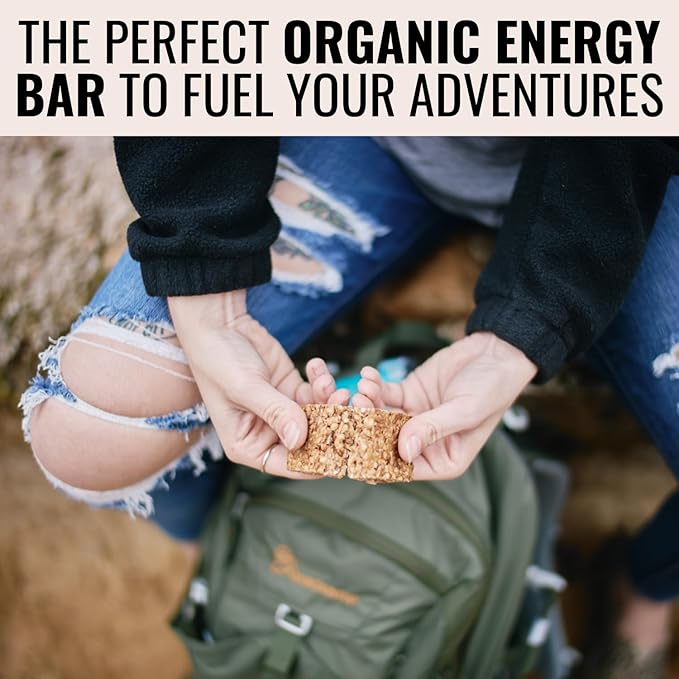 Kate’s Real Food Organic Granola Bars – White Chocolate Macadamia (2.2 oz, Pack of 12) - Organic Energy Bars with Non GMO All Soy Free Free Oats