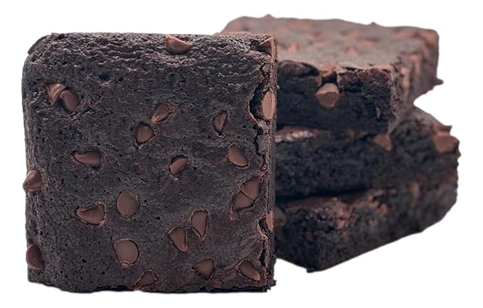 US Sweets Freshly Baked Brownie - Chocolate Chip | Delicious Gift | Handmade in Small Batches | Guaranteed to Arrive Fresh
