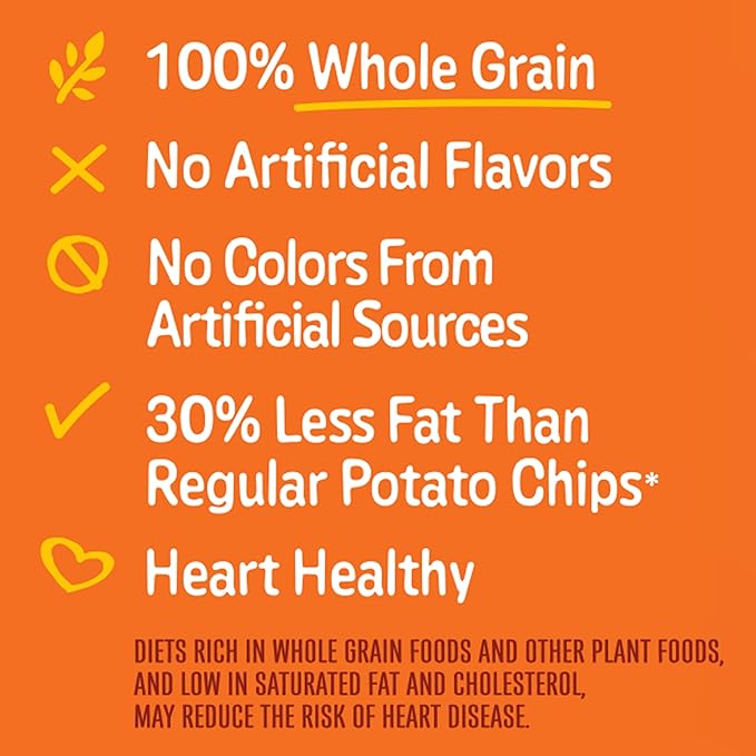 SunChips Harvest Cheddar Flavored Multigrain Snacks, 1 Ounce (Pack of 104)