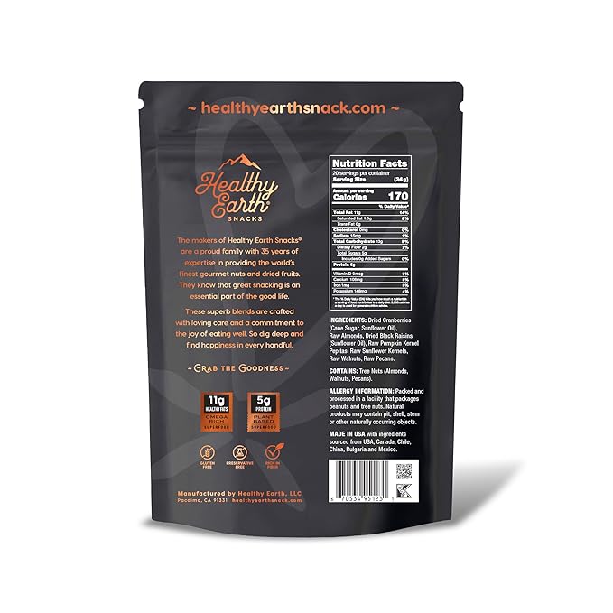 Mixed Nuts Unsalted | Trail Mix | Trail Mix without Peanuts | Gourmet Snacks, Protein Snacks, Gluten Free, No Preservatives, High Fiber (Wellness Support)