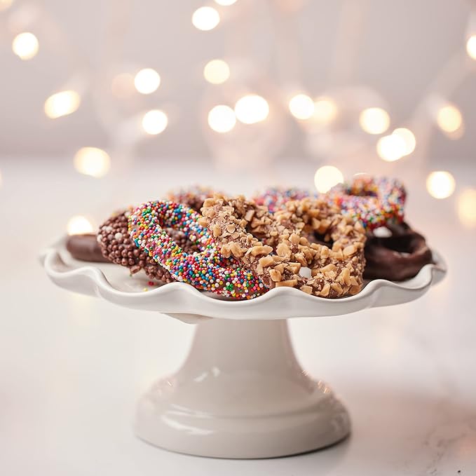 CRAVINGS BY ZOE Mothers Day Chocolate Covered Pretzels Gift Bag 8 oz | Gourmet Kosher Milk & Dark Belgian Chocolate Candy Food Gift Box Basket | Birthday, Get Well, Thank You, Men Women Mom Dad Her